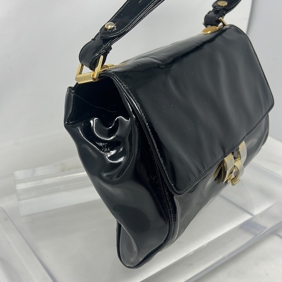 Salvatore Ferragamo Vintage Patent Leather Adjustable Strap Shoulder Bag - Picture 4 of 16